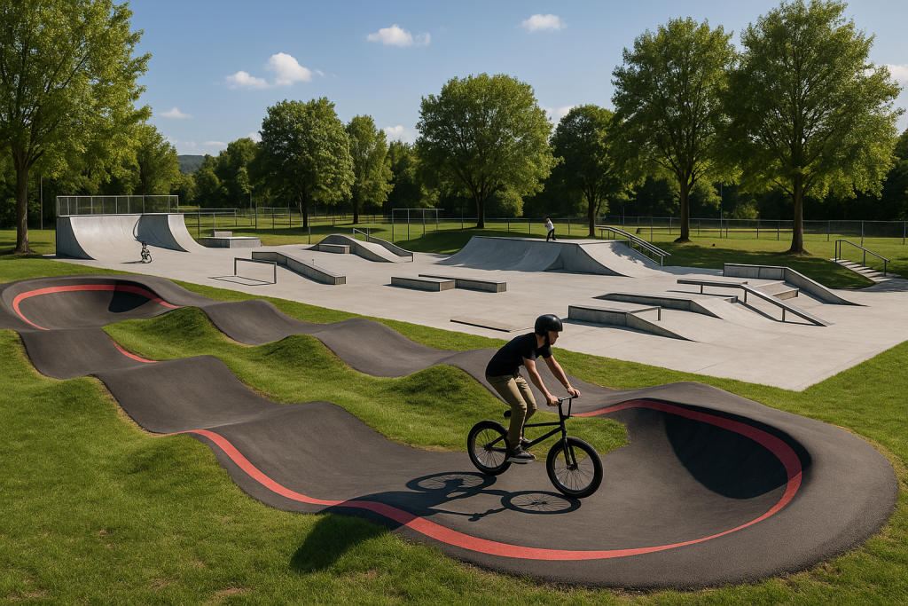 Pumptrack vs skatepark différences et complémentarités
