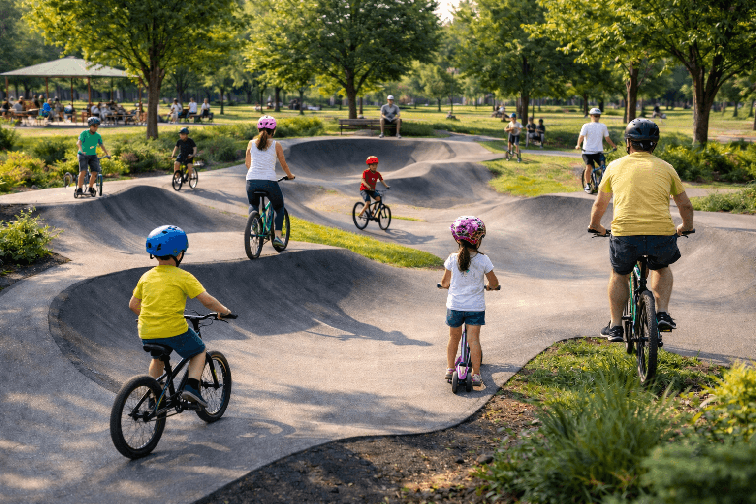 Pumptrack communal : un équipement accessible à tous les âges
